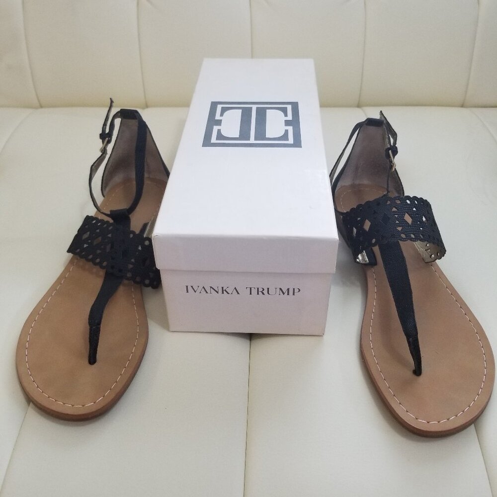Ivanka Trump Leather Gladiator Sandals
